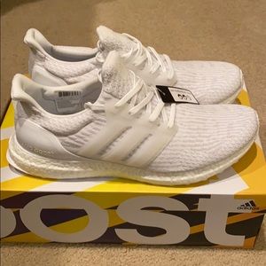 Adidas UltraBoost men’s white sneakers, size 11.5
